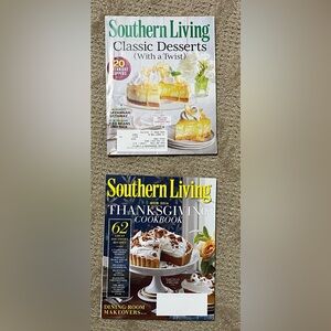 Southern Living Classic Desserts and Thanksgiving Cookbook Set